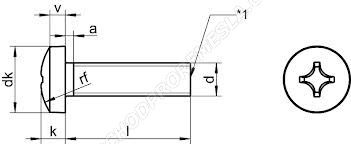 Šrouby s čočkovou hlavou ČSN 02 1147 - DIN 7985