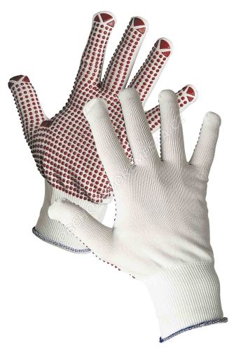 GANNET rukavice nylonové s PVC terčíky