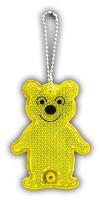 Reflexní přívěsky medvídek 02 žlutý