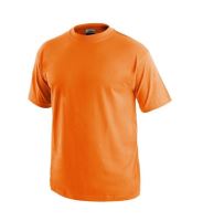 Tričko Leaf s krát. rukávem,oranžové XL Daniel