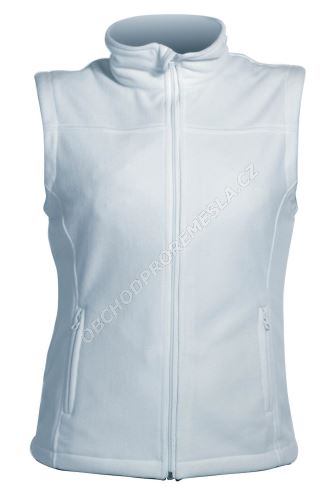 VORMA LADY fleece vesta bílá, sv. modrá