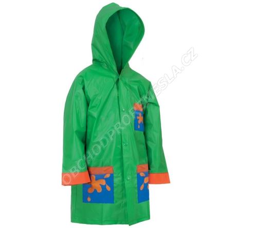 Pláštěnka Frogy, dětská, PVC, zelená