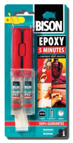 Bison  Epoxy dvousl. 24 ml 5 minut