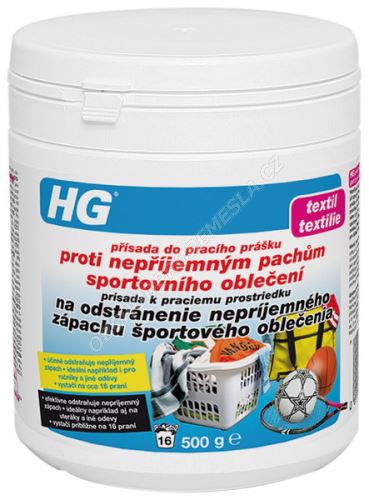 HG Přísada do pracího prášku proti pachům oblečení 500gr