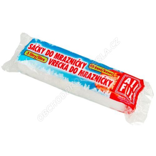 Sáčky do mrazničky s popisem a uzávěr.3l 40 ks 956085