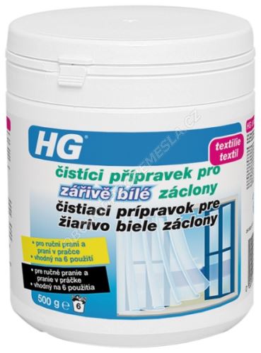 HG Čistíci přípravek pro zářivě bílé záclony 500g